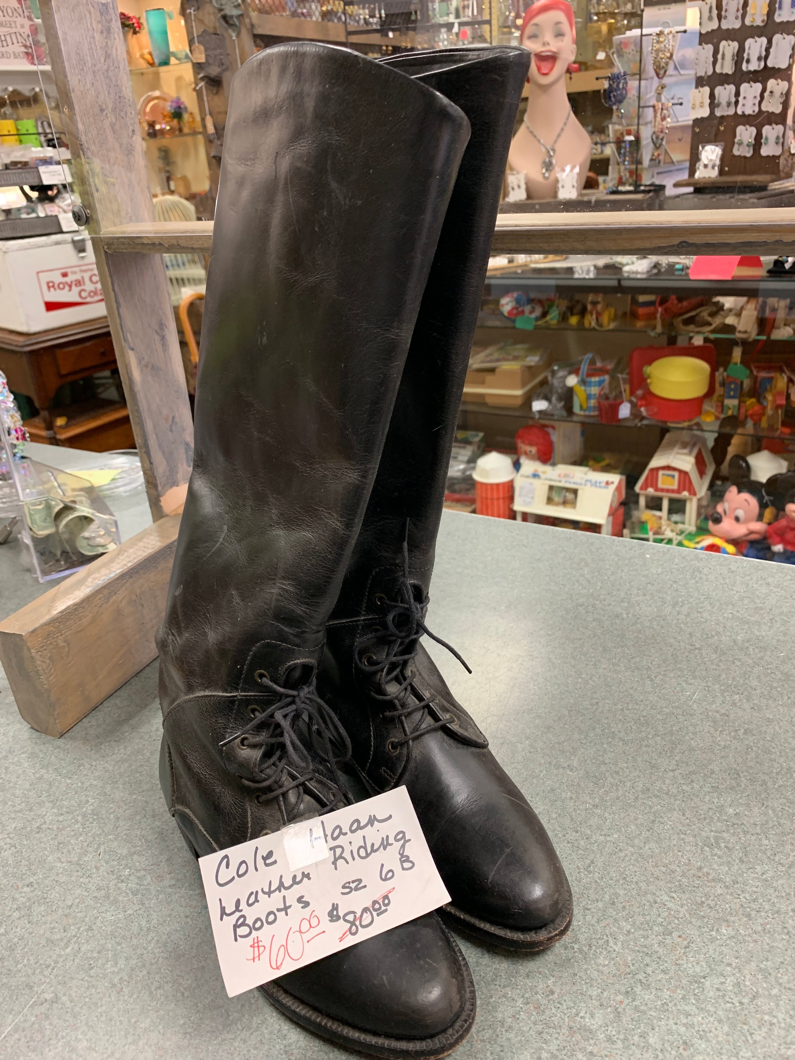 Cole Haan Leather Riding Boots