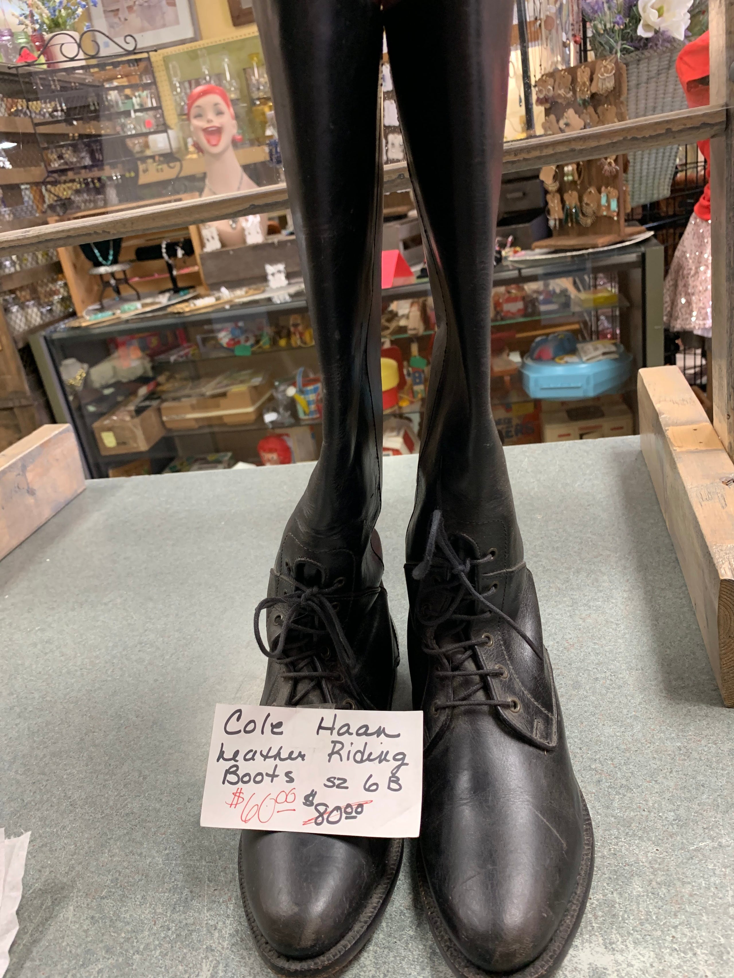 Cole Haan Leather Riding Boots